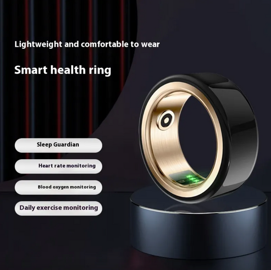Ceramic Health Monitoring Smart Ring — Track Heart Rate, Sleep & Blood Oxygen 24/7