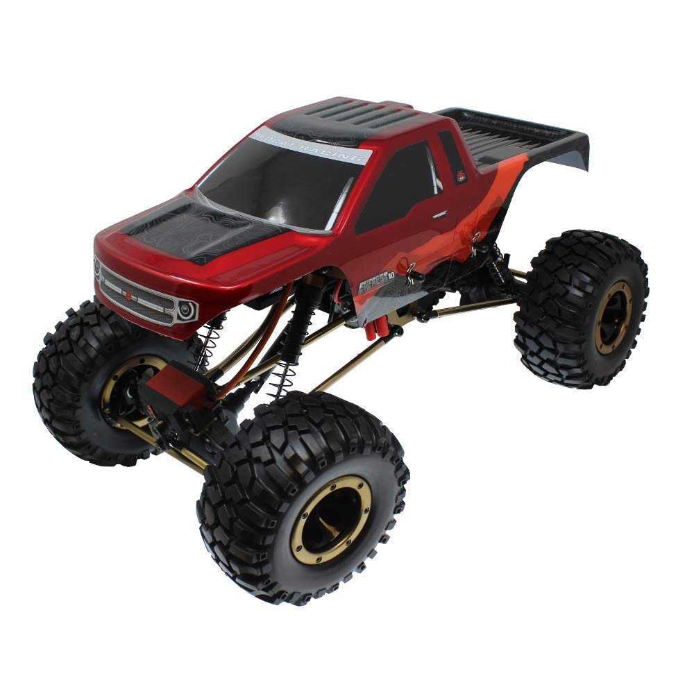 Redcat Racing Everest-10 Electric Rock Crawler with Waterproof Electronics 2.4Ghz Radio Control (1/10 Scale) Red/Black